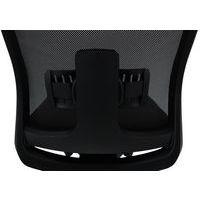 Fauteuil de bureau Oregon dos accoudoirs 3D résille noire assise noir - Image 2