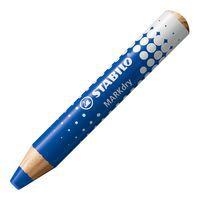 Schoolpack 30 crayons marqueurs MARKdry bleu + 2 taille-cray - Image 2