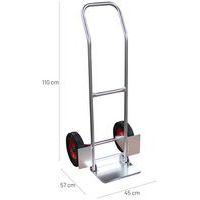 Diable alu - Roues caoutchouc - Force 200 kg - Image 3