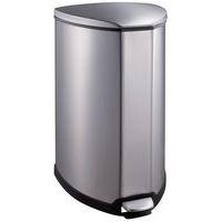 Poubelle à pédale en acier inoxydable mat - Image principale