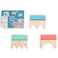 Lot de 3 outils de sable en bois - Image 3