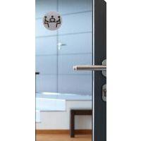 Plaque signalétique acier toilettes hommes - Image 5