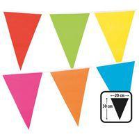Guirlande 20 fanions plastique 20 x 30 cm multicolore 10 m - Image principale