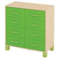 Armoire basse Confetti avec pieds et 8 tiroirs - Image principale