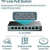 Switch Easy Smart 8 Ports Gigabit avec 4 ports PoE+ TL-SG108PE V4 - TP-Link - Image 3
