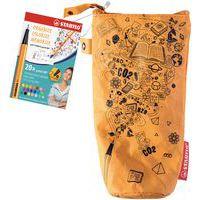 Trousse en papier-tissu écologique 20 feutres extra fins bague métal - Image principale