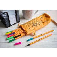 Trousse en papier-tissu écologique 20 feutres extra fins bague métal - Image 3