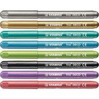 Pochette 8 feutres métallisés couleurs assorties Feutres TRIO - Image 2