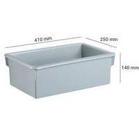 Bac de transport gris argent L HT:410 mm l HT:250 mm - Image 2