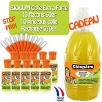 Biogum ensemble de 10 flacons 60 ml CLÉOPÂTRE avec applicateur + 1 flacon 570 g gratuit - Image principale