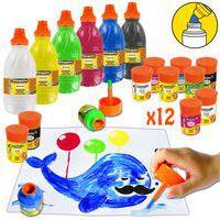 Schoolpack ''cléo-pinceau'' 12x50ml + 6x0.5L recharge - Image principale