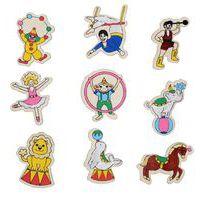 Pack d'aimants Cirque en bois à colorier - 9 pcs - Image 2
