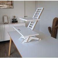 Station de travail assis/debout Harry Blanc laqué - Makiba - Image 2