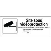 Panneau surveillance vidéo - site sous vidéoprotection - Image principale