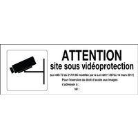 Panneau surveillance vidéo - attention vidéoprotection - Image principale