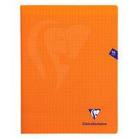 Mimesys cahier piqué polypro 24x32cm 96p séyès Orange - Lot de 10 - Image principale