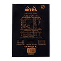 Bloc agrafé Rhodia BLACK N 16 14,8x21cm 80f Q.5x5 80g - Lot de 10 - Image 4