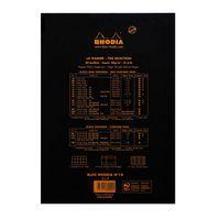 Bloc agrafé Rhodia BLACK N 18 21x29,7cm 80f Q.5x5 80g - Lot de 5 - Image 2