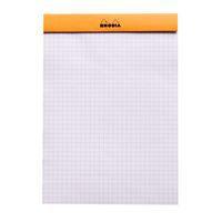 Bloc agrafé Rhodia ORANGE N 16 14,8x21cm 80f Q.5x5 80g - Lot de 10 - Image 3
