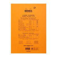 Bloc agrafé Rhodia ORANGE N 18 21x29,7cm 80f Q.5x5 80g - Lot de 5 - Image 2