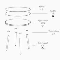 Table basse ronde Upcy Ø 45 cm vert sauvage - Image 2