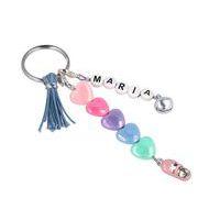 Perles plastique coeur opaque pastel x 350 - Image 3