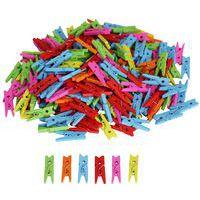 450 mini pinces à linge 2,5cm - couleurs assorties - Image principale