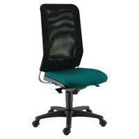 Chaise de bureau Diaz contact synchrone piètement noir assise coloris vert - Image principale