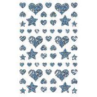 Sachet 1020 stickers cœurs - étoiles holographiques - Image principale