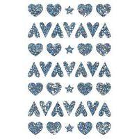 Sachet 1020 stickers cœurs - étoiles holographiques - Image 2