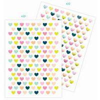 Gommettes cœur métallisées & pastel x2720 unités - Image principale