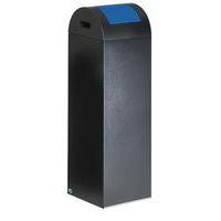 Poubelle de tri selectif 85 Gris anthracite trappe bleue - Image principale