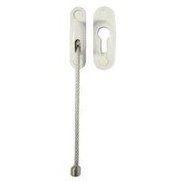 Entrebâilleur de porte à câble epoxy blanc - Image principale