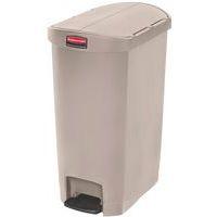 Poubelle agroalimentaire en plastique Rubbermaid - 50 L Beige - Image 2