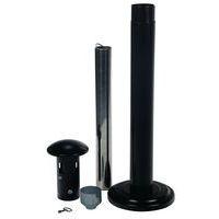 Cendrier colonne sur socle Manutan - 11L - Noir - Image 5