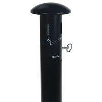 Cendrier colonne sur socle Manutan - 11L - Noir - Image 4