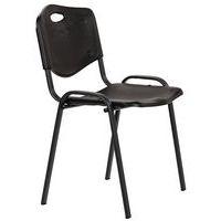 Chaise coques plastique noires struct noire Ek wo - Image principale