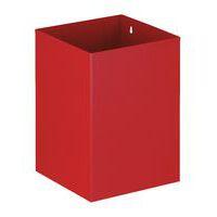 Corbeille à papier carrée 21L, Coloris : Rouge - Image principale