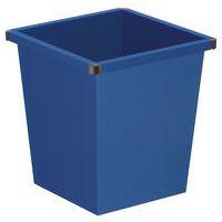 Corbeille à papier conique 27L, Coloris : Bleu - Image principale