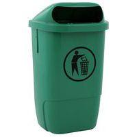 Poubelle d'extérieur plastique - 50 L - Image principale