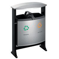Poubelle d'extérieur tri sélectif 2x39L - Image principale