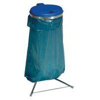 Support sac-poubelle - 120 L avec couvercle Bleu - Image 2