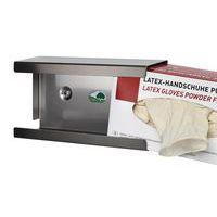 Support mural pour boîte mouchoirs ou gants Inox - Image 3