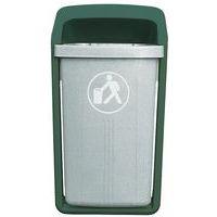 Poubelle urbaine Elégance 50 L vert anglais SULO - Image principale