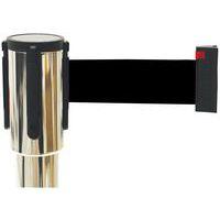 Poteau chromé à sangle - 5m - Acier - Manutan Expert - Image 2