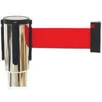 Poteau chromé à sangle - 5m - Acier - Manutan Expert - Image 3