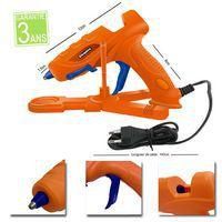 Atelier scolaire 180 bâtons de colle universelle transparente Ø 7 mm x 10 cm + 1 pistolet a colle 1661 + 2 pin - Image 2