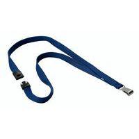 10 cordons textile avec mousqueton Bleu foncé - Image principale