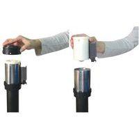 Poteau de balisage aluminium à sangle de 2 m Noir - Image 4