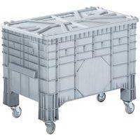 Couvercle pour bac gerbable 300 l gris - Image 2